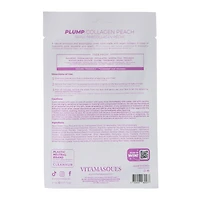 Vitamasques® Plump Collagen Peach Sheet Mask 0.71oz