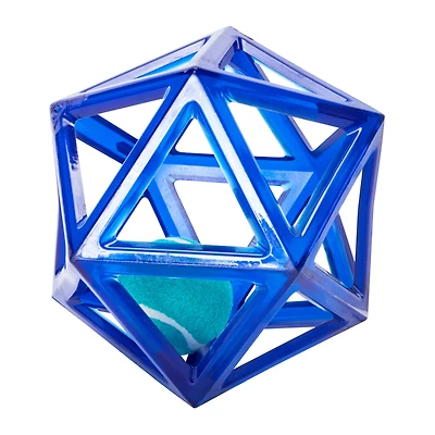 Hollow Geometric Dog Toy With Ball