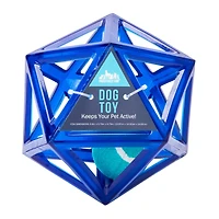 Hollow Geometric Dog Toy With Ball