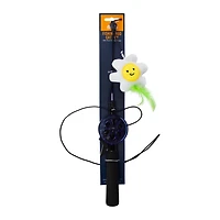Fishing Rod Cat Toy With Plush Crinke Teaser