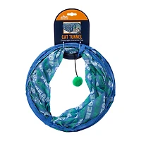 Cat Tunnel With Teaser Toy 29.5in x 11in