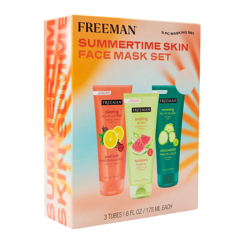 Freeman® Summertime Skin Face Mask Set 3-Count
