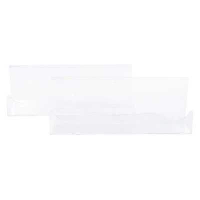 Iridescent Wavy Floating Shelves 2-Count, 11.8in x 4.3in