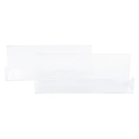 Iridescent Wavy Floating Shelves 2-Count, 11.8in x 4.3in