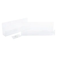 Iridescent Wavy Floating Shelves 2-Count, 11.8in x 4.3in
