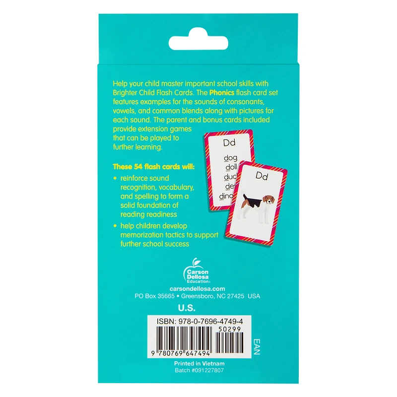Brighter Child® Phonics Flash Cards 54-Count
