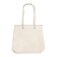 Contrast-Stitch Tote Bag