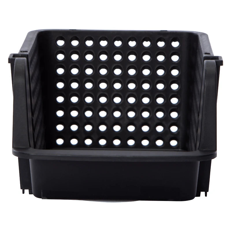 Stackable Mini Plastic Storage Bin 4.72in x 5.5in