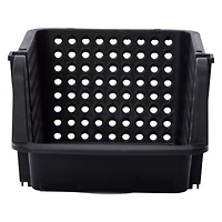 Stackable Mini Plastic Storage Bin 4.72in x 5.5in
