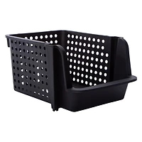 Medium Stackable Plastic Storage Bin 11.61in x 8.66in