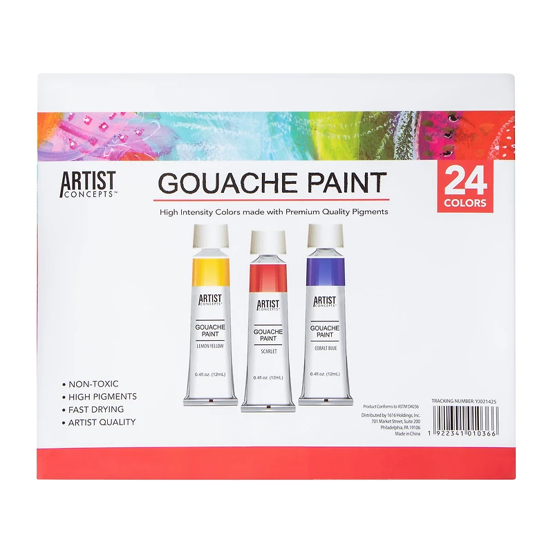 Artist Concepts™ Gouache Paint 24-Count