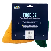 Foodie Plush Dog Toys With Squeaker 2-Count
