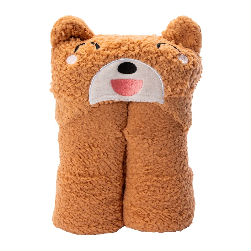 Hooded Plush Blanket 50in x 60in