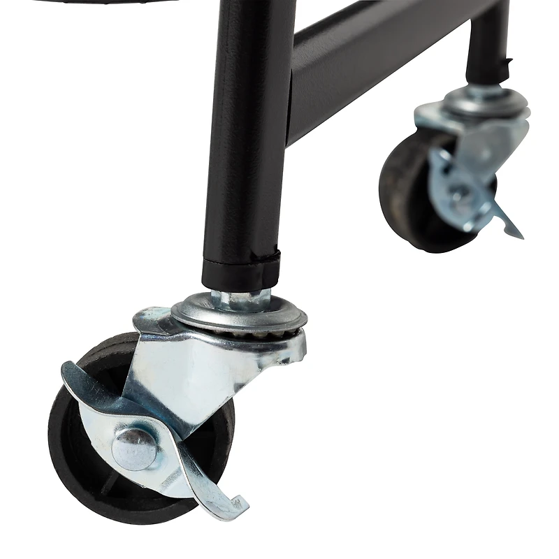 3-Tier Metal Rolling Cart 17.9in x 29.9in