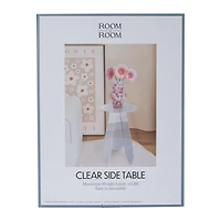 Clear Side Table 11.8in x 15.4in