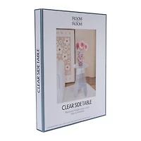 Clear Side Table 11.8in x 15.4in