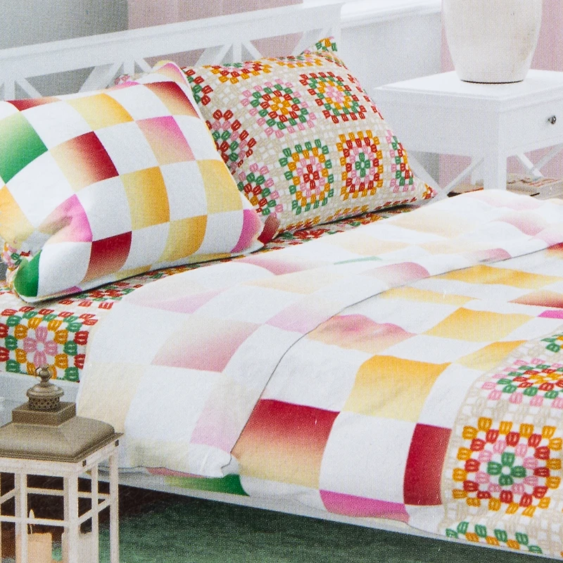 Mix & Match Pattern Queen Sheet Set 4-Piece