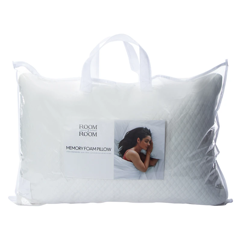 Memory Foam Pillow 24in x 16in, Standard Size