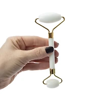White Quartz Facial Roller 2.36in x 5.51in