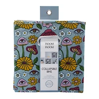 Printed Collapsible Bins 2-Count, 10.5in