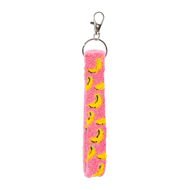 Tufted Wristlet With Keyring
