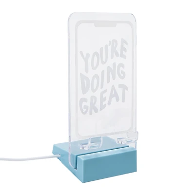 Illuminated Phone Stand 3.35in x 6.57in