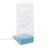 Illuminated Phone Stand 3.35in x 6.57in