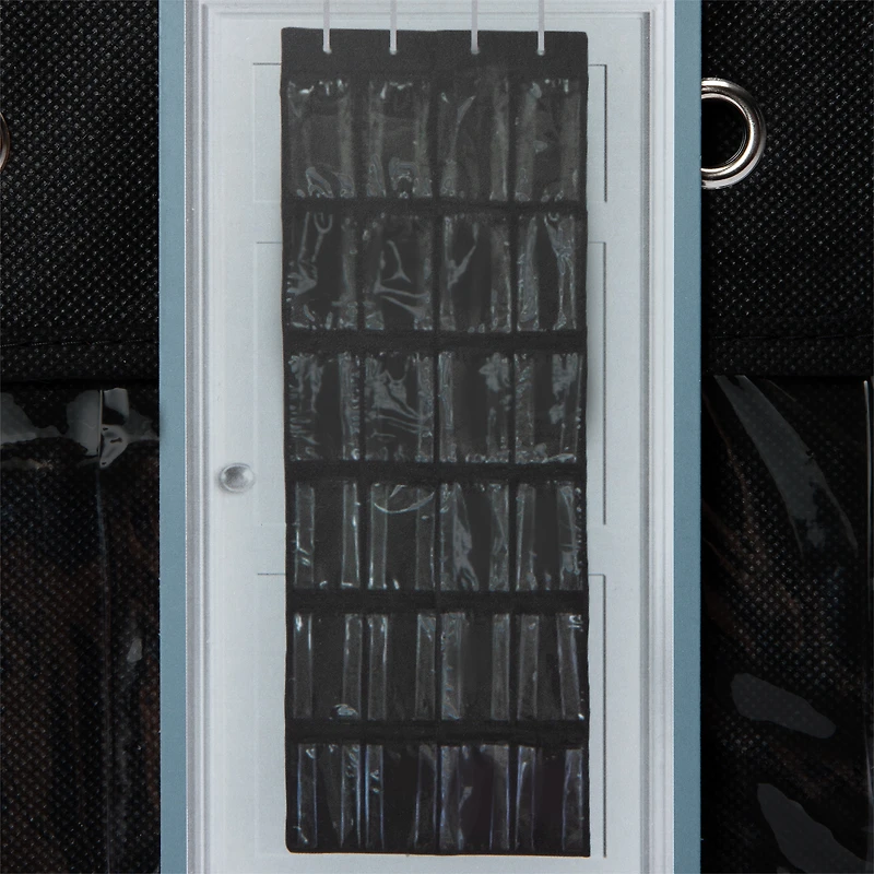 24 Clear Pocket Over The Door Organizer 18.89in x 62.2in