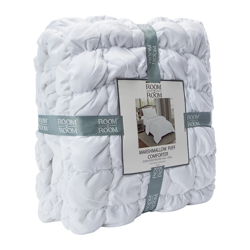 Twin Size Marshmallow Puff Comforter 66in x 86in