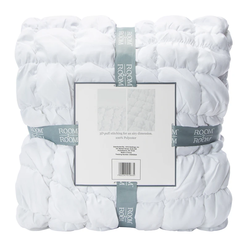 Twin Size Marshmallow Puff Comforter 66in x 86in
