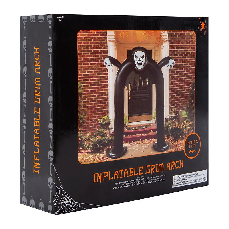 7ft Inflatable Grim Arch Halloween Decor