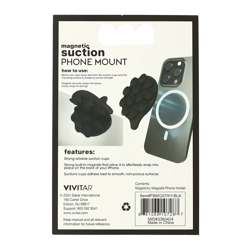 Magnetic Suction Phone Mount, Magsafe® Compatible