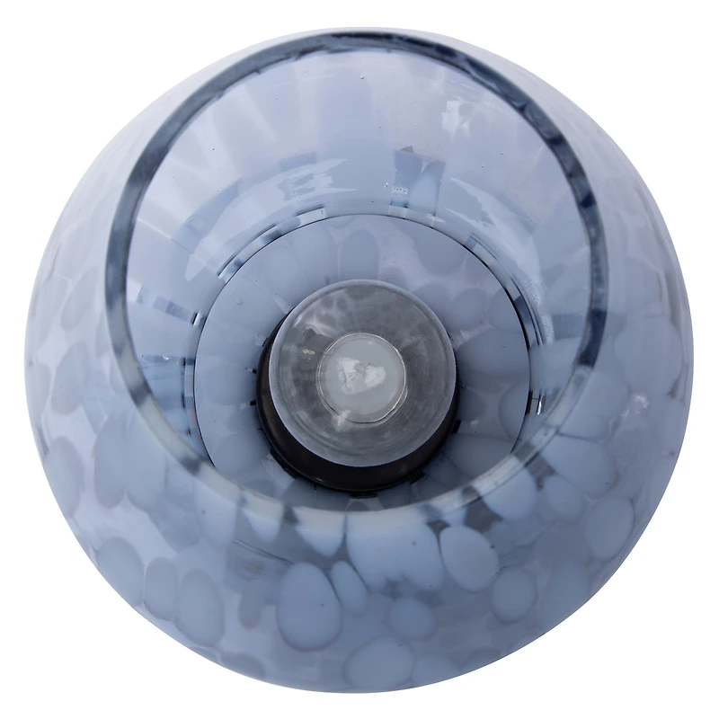 Speckled Mushroom Glass Lamp 5.62in x 7.8in