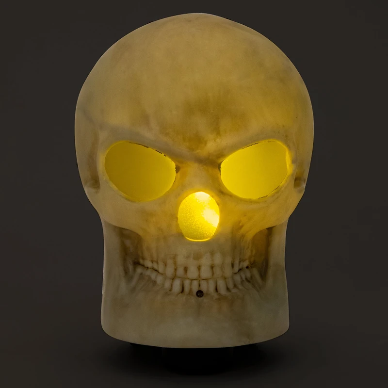 Moving Screaming Skull Halloween Decor