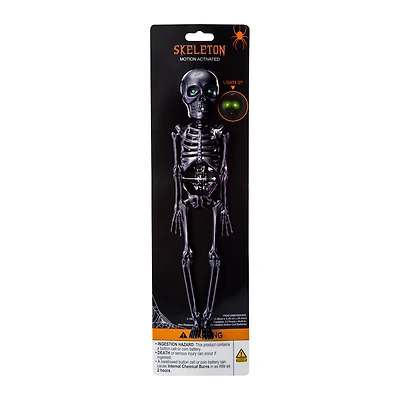 Mini Neon Skeleton With Light-Up Eyes 10in