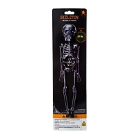 Mini Neon Skeleton With Light-Up Eyes 10in