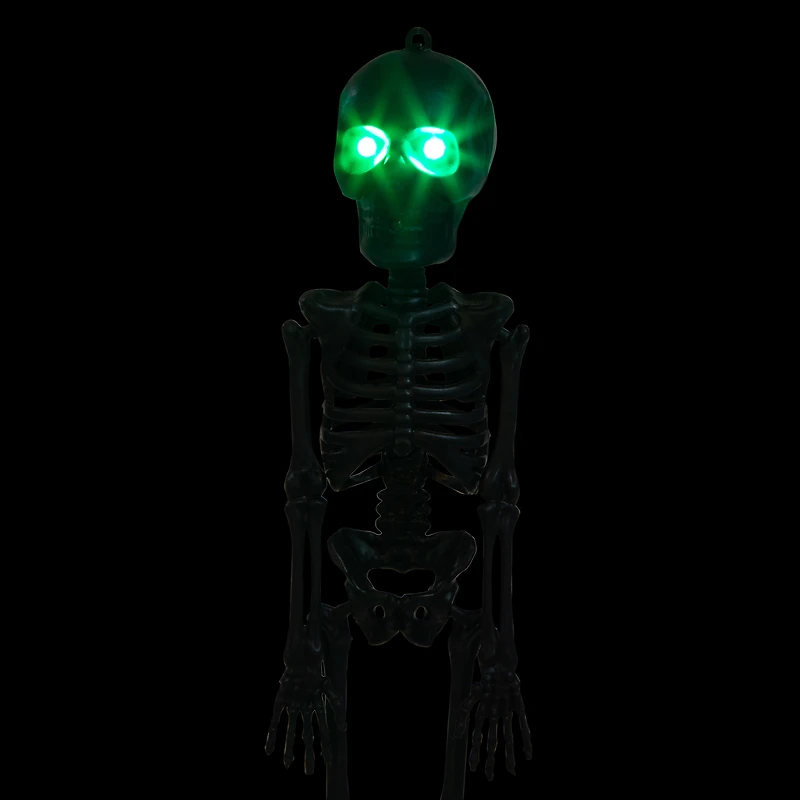 Mini Neon Skeleton With Light-Up Eyes 10in