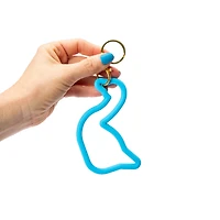 Novelty Silicone Bangle Bracelet with Keyring