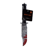Bloody Rhinestone Knife Halloween Prop Accessory