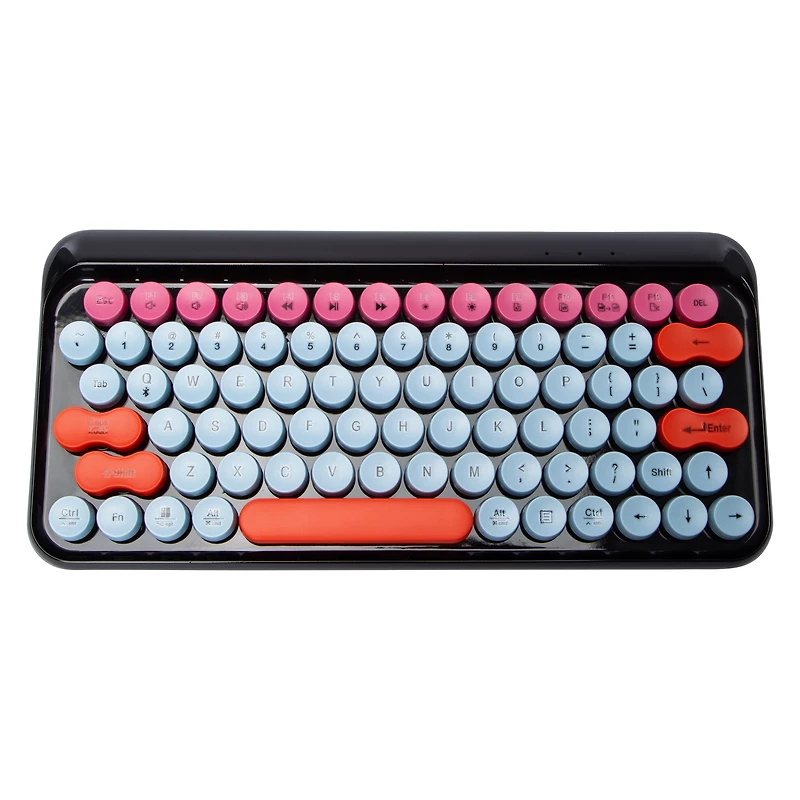 Metallic Wireless Keyboard 12.05in x 5.69in