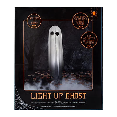 Light-Up Ghost Halloween Decor 10in x 46in