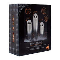 Light-Up Ghost Halloween Decor 10in x 46in