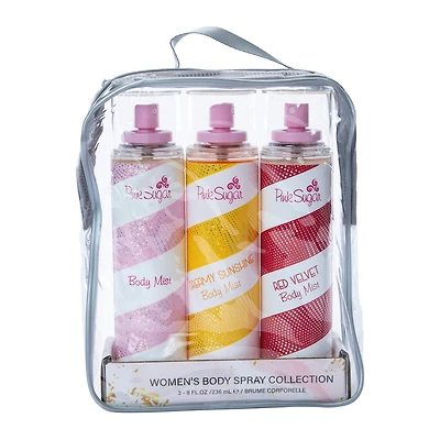 Pink Sugar Women's Body Spray Collection 8oz, 3-Count