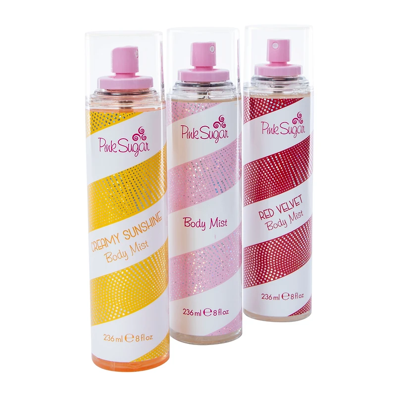 Pink Sugar Women's Body Spray Collection 8oz, 3-Count