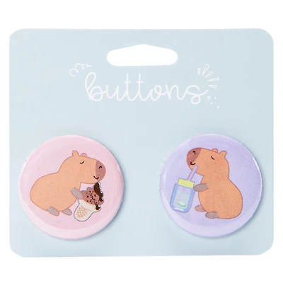 Novelty Button Pins 2-Count
