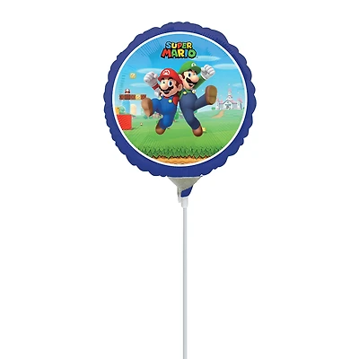 Character Pre-Inflated Party Stick Balloon 9in