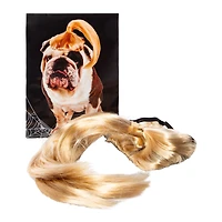 Pet Costume Blonde Ponytail Wig - M/L