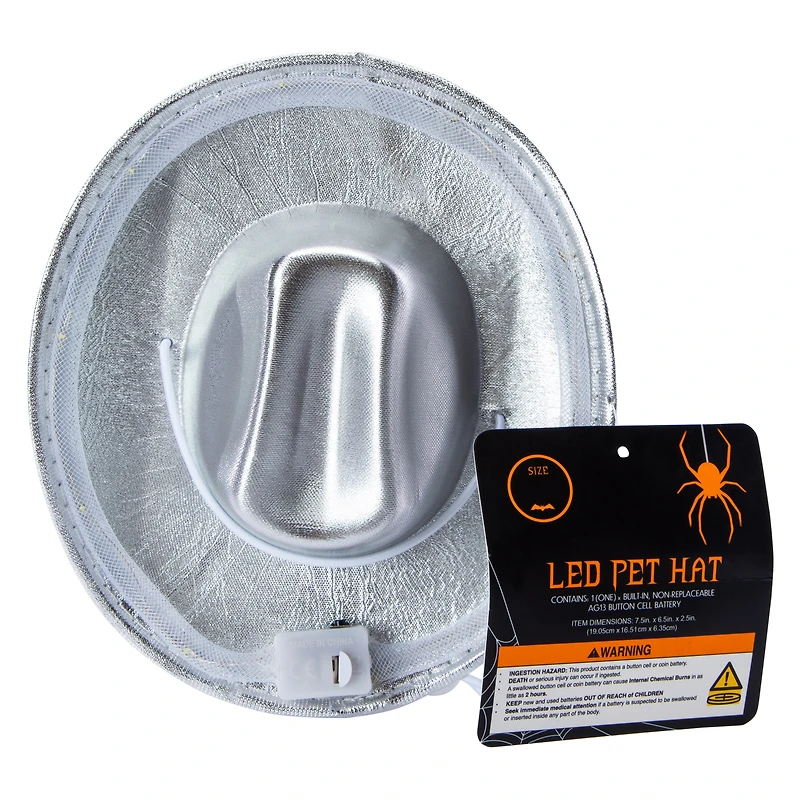 LED Pet Costume Cowboy Hat