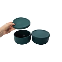 2-Count Round Silicone Food Containers  5.7in x 2.7in