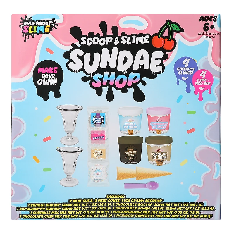 Mad About Slime® Scoop & Slime Sundae Shop Set 8-Piece
